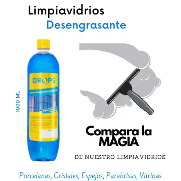 Limpia Vidrios Desengrasante 1000ml