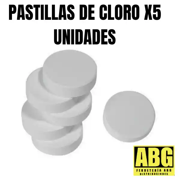 Pastillas De Cloro X5 Unidades