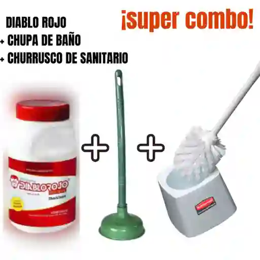 ¡¡super Combo!! Diablo Rojo + Chupa + Churrusco De Sanitario.