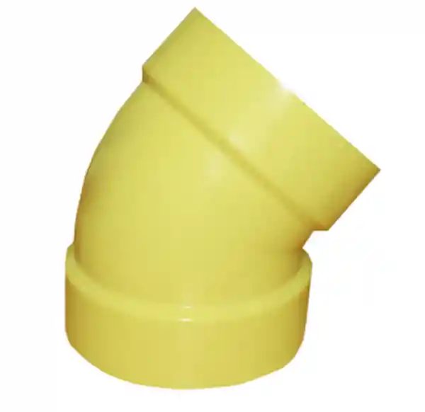 Semi Codo Sanitaria Pvc Campana X Campana Certificada 2''