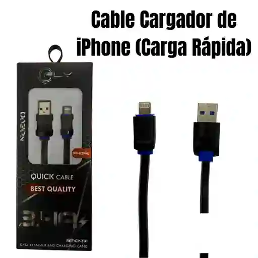 Cable Cargador De Iphone Siliconado (carga Rapida)