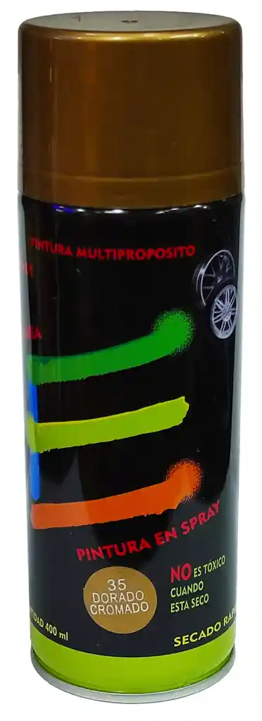 Pintura En Aerosol Color Oro 400 Ml