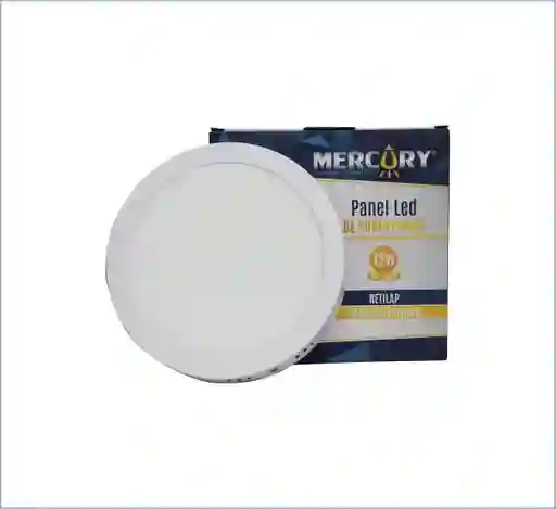 Panel Led 12w Redondo De Sobreponer Mercury (luz Blanca)