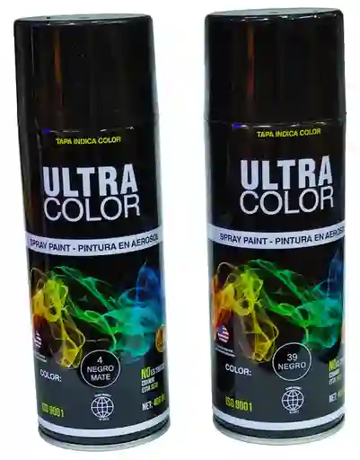 Pintura En Aerosol Color Negro Mate 400 Ml