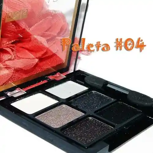 Mels Mini Paleta De 6 Sombras Shimmer Modelo 4