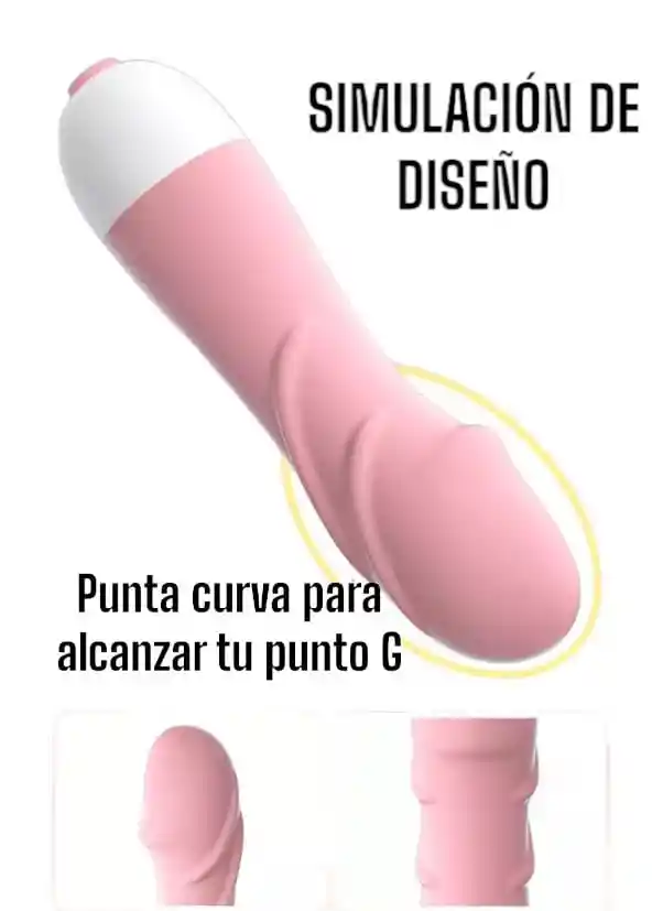 Bala Vibradora Diseño Mini Pene 10 Modos De Vibracion