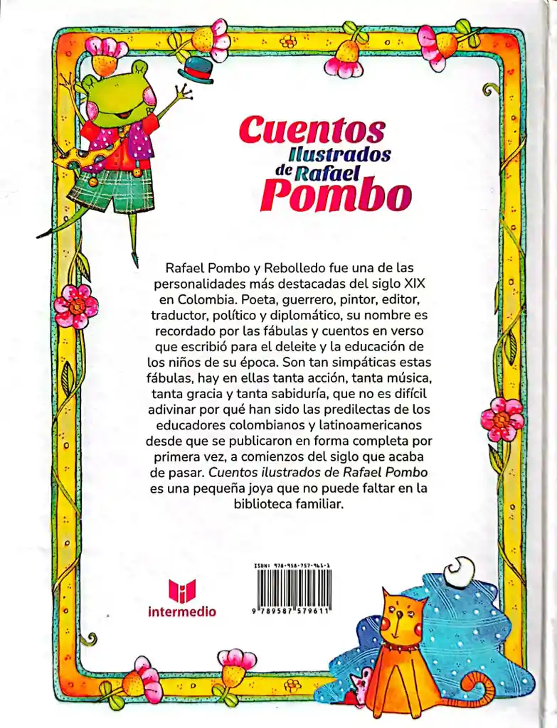 Libro Cuentos Ilustrados De Rafael Pombo Para Niños Y Niñas