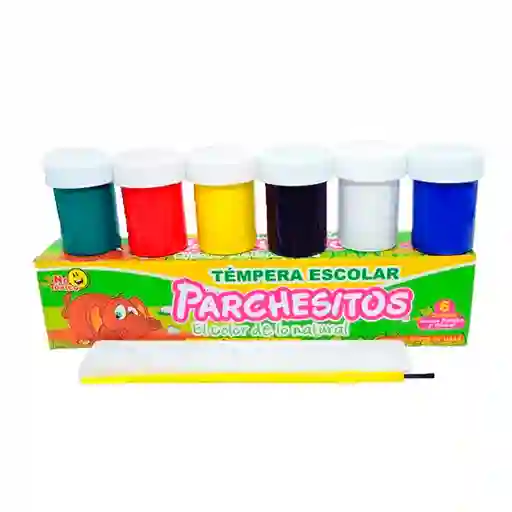 Tempera Parchesitos X6