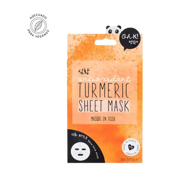  Oh k! Mascarilla Iluminadora Curcuma Turmeric Sheet 