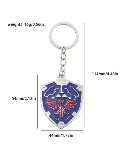 Shield Pendant Keychain Car Bag Pendent