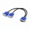 Cable Vga 2 A 1 Macho A 2 Hembras Plug And Play