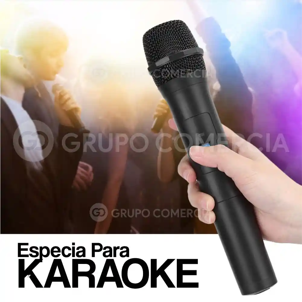 Micrófono Digital Inalámbrico Con Receptor Usb Karaoke Music Universal