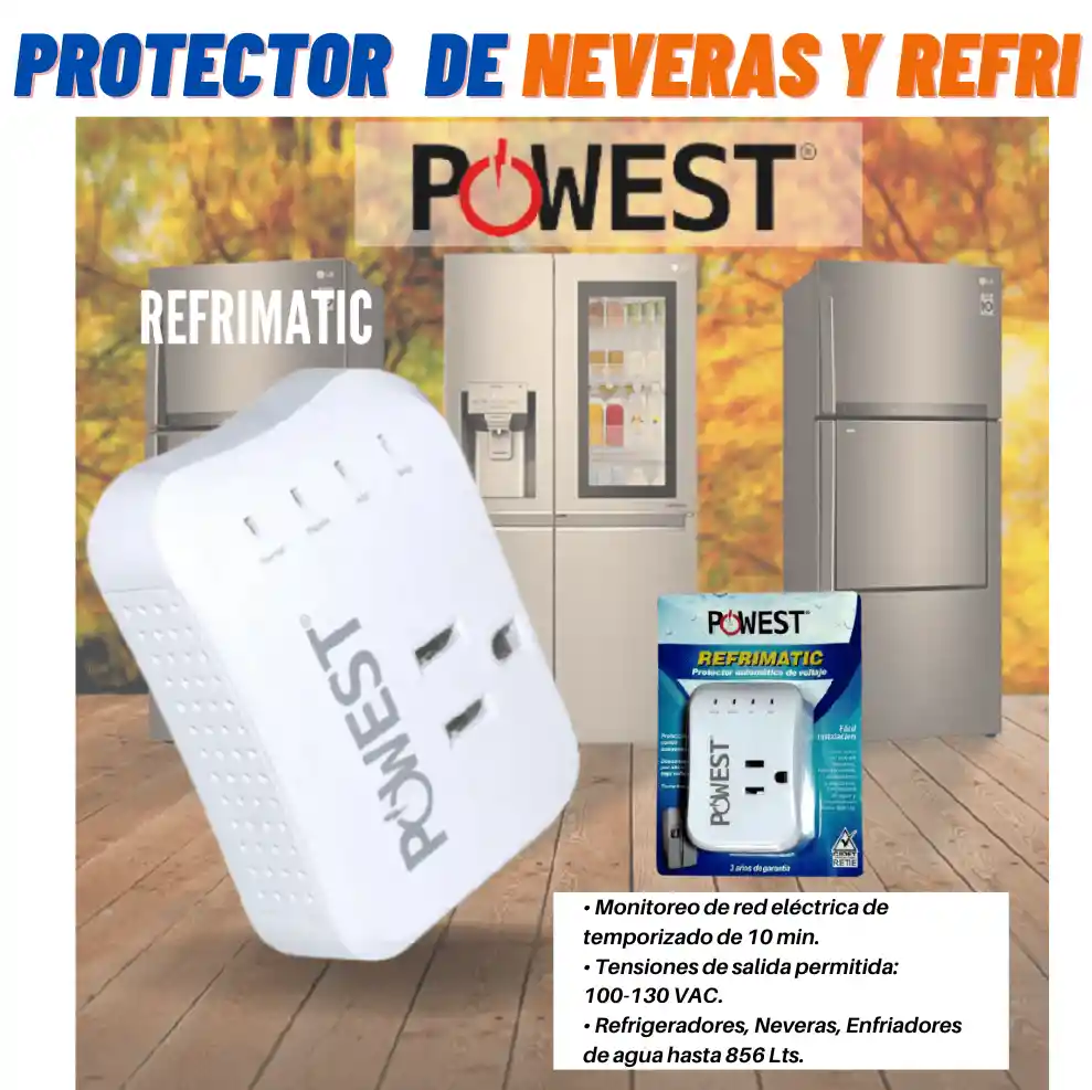 Protector De Voltage Para Neveras Y Refrigeradores Refrimatic /protector Energia