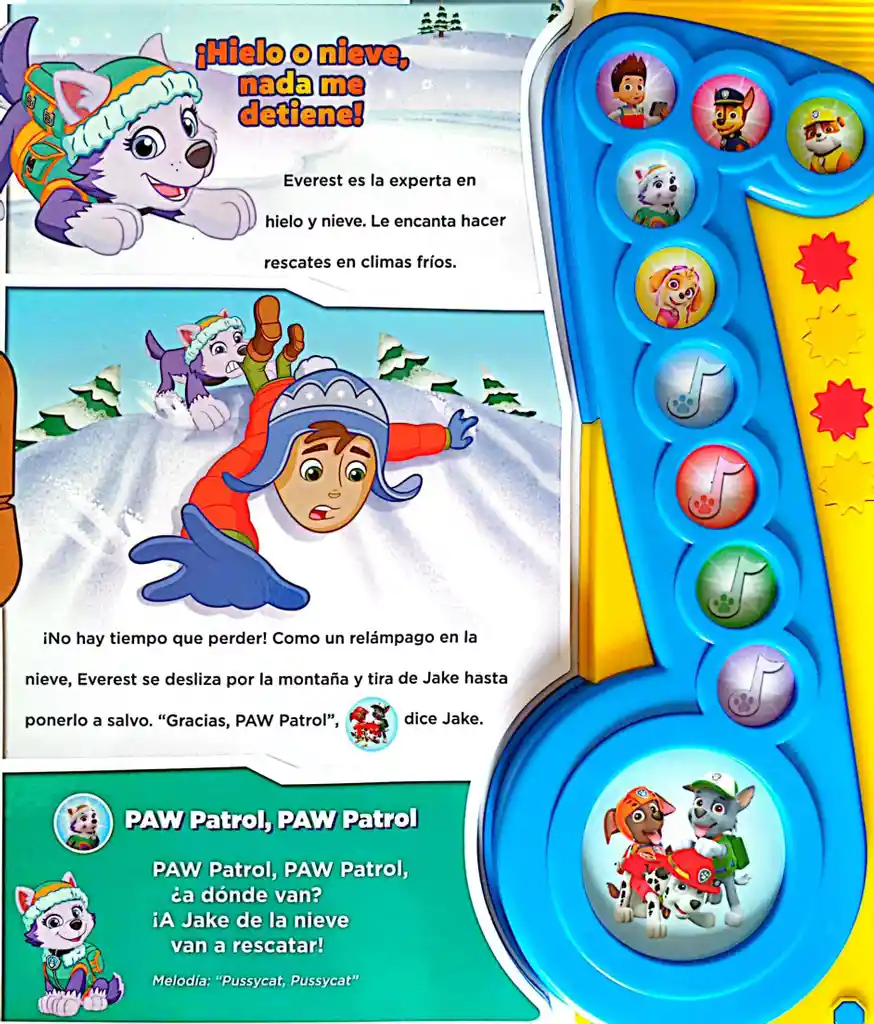 Libro Interactivo Canciones Grandiosas De Paw Patrol Niños