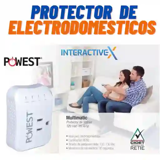 Protector De Energia Televisores Y Electrodomesticos / Protector De Voltage