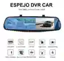 Cámara Dual Carro Espejo Retrovisor Dvr Reversa Sensor