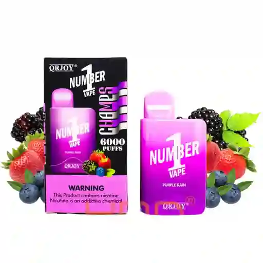 Vapeador Number One Purple Rain 6000puffs