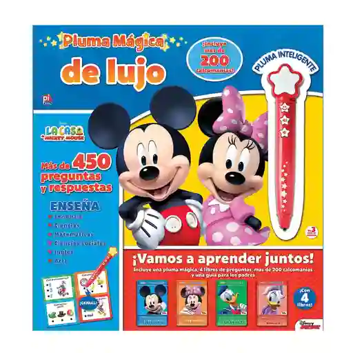 Libro De Actividades Con Pluma Mágica Mickey Niños Y Niñas