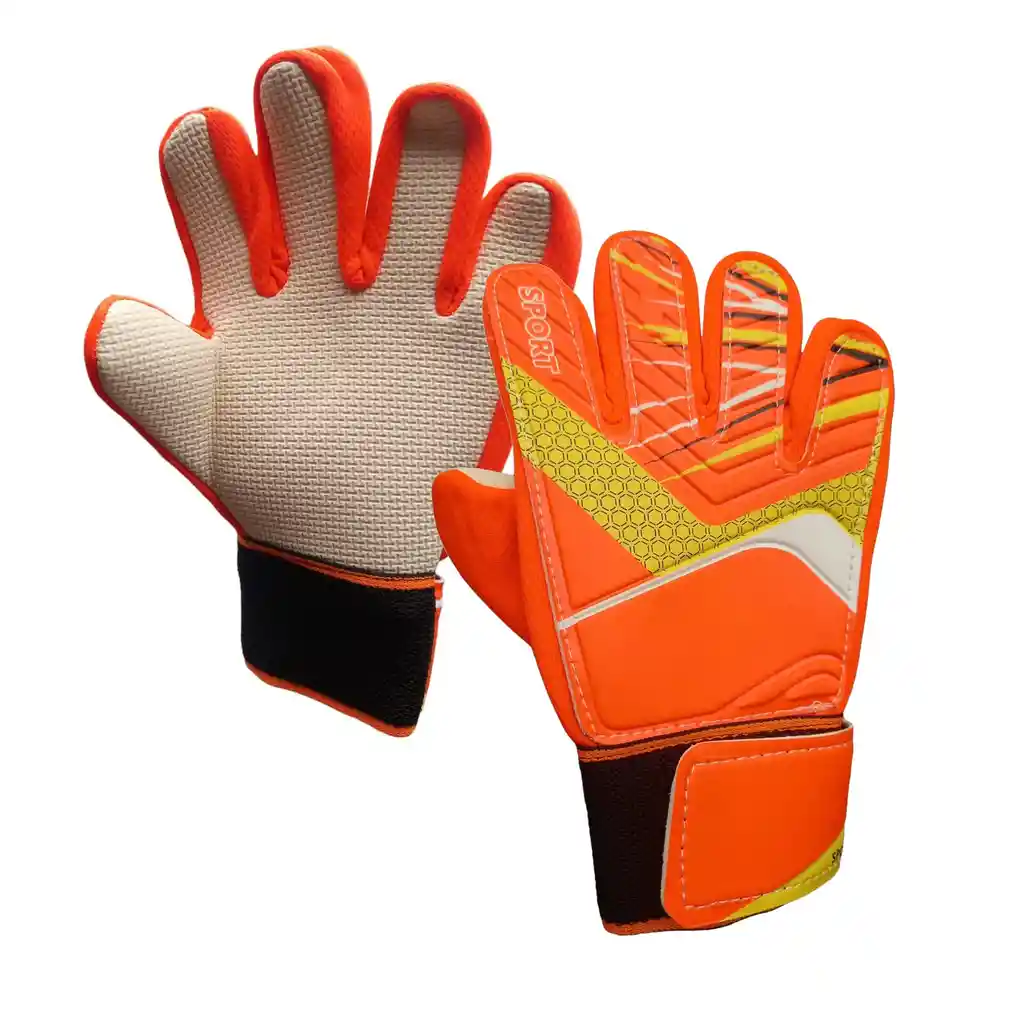 Guantes Portero Para Niño /a Fútbol Talla:6 Arquero Football - Naranja