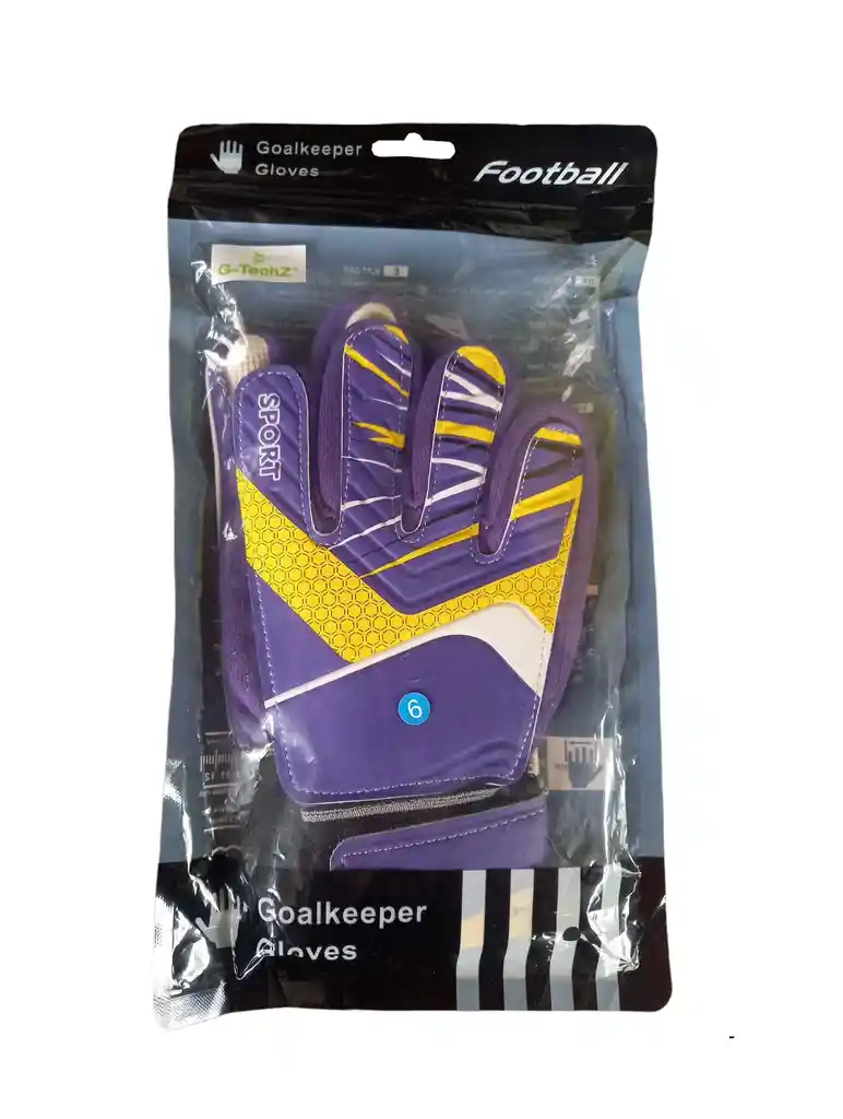 Guantes Portero Para Niño /a Fútbol Talla:6 Arquero Football - Morado