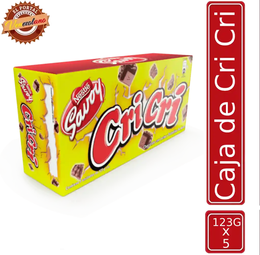 Caja De Chocolate Cri Cri 123g X 5