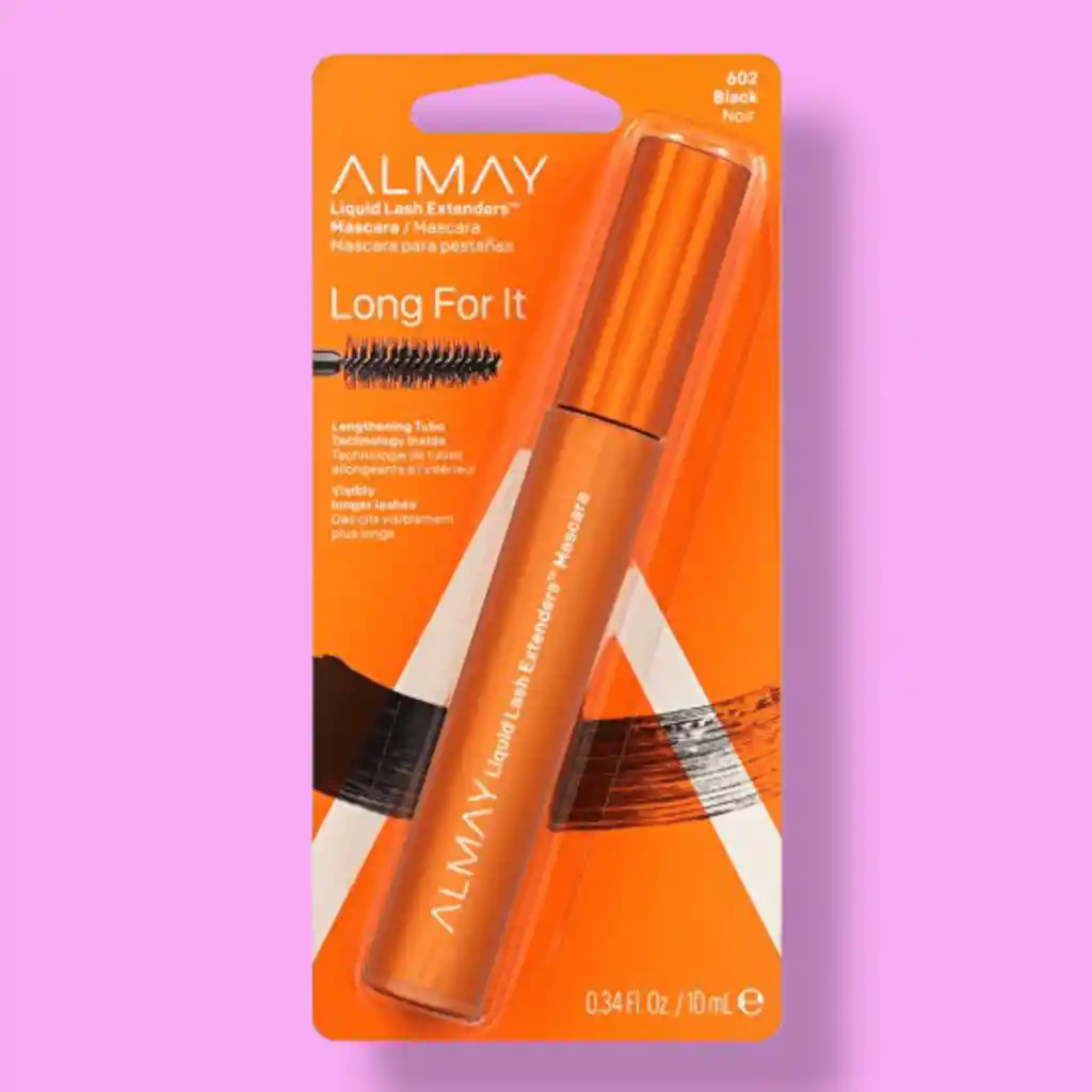 Máscara De Pestañas Liquid Lash Extenders Almay 601 Blackest Black