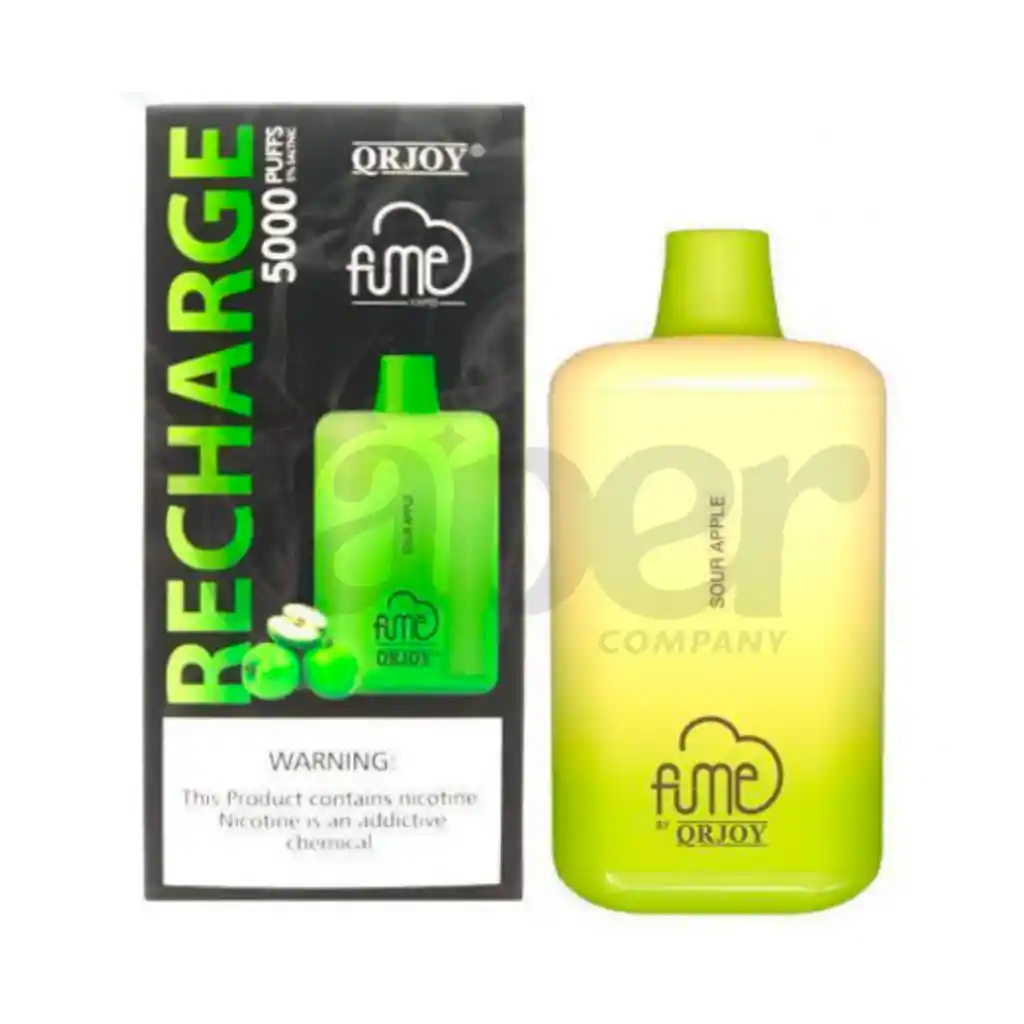 Fume Vape Recharge Sour Apple 5000 Puffs