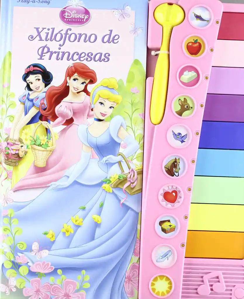 Libro Interactivo Xilófono De Princesas Disney Para Niñas