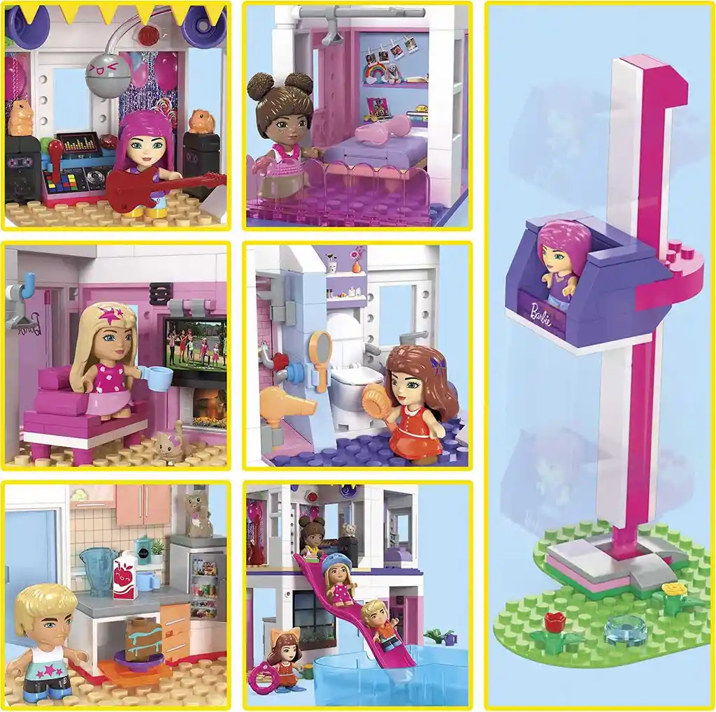 Mega Blocks Barbie Casa Dreamhouse Color Reveal Original