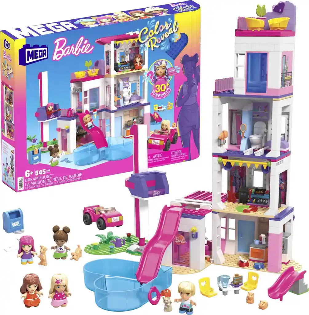 Mega Blocks Barbie Casa Dreamhouse Color Reveal Original