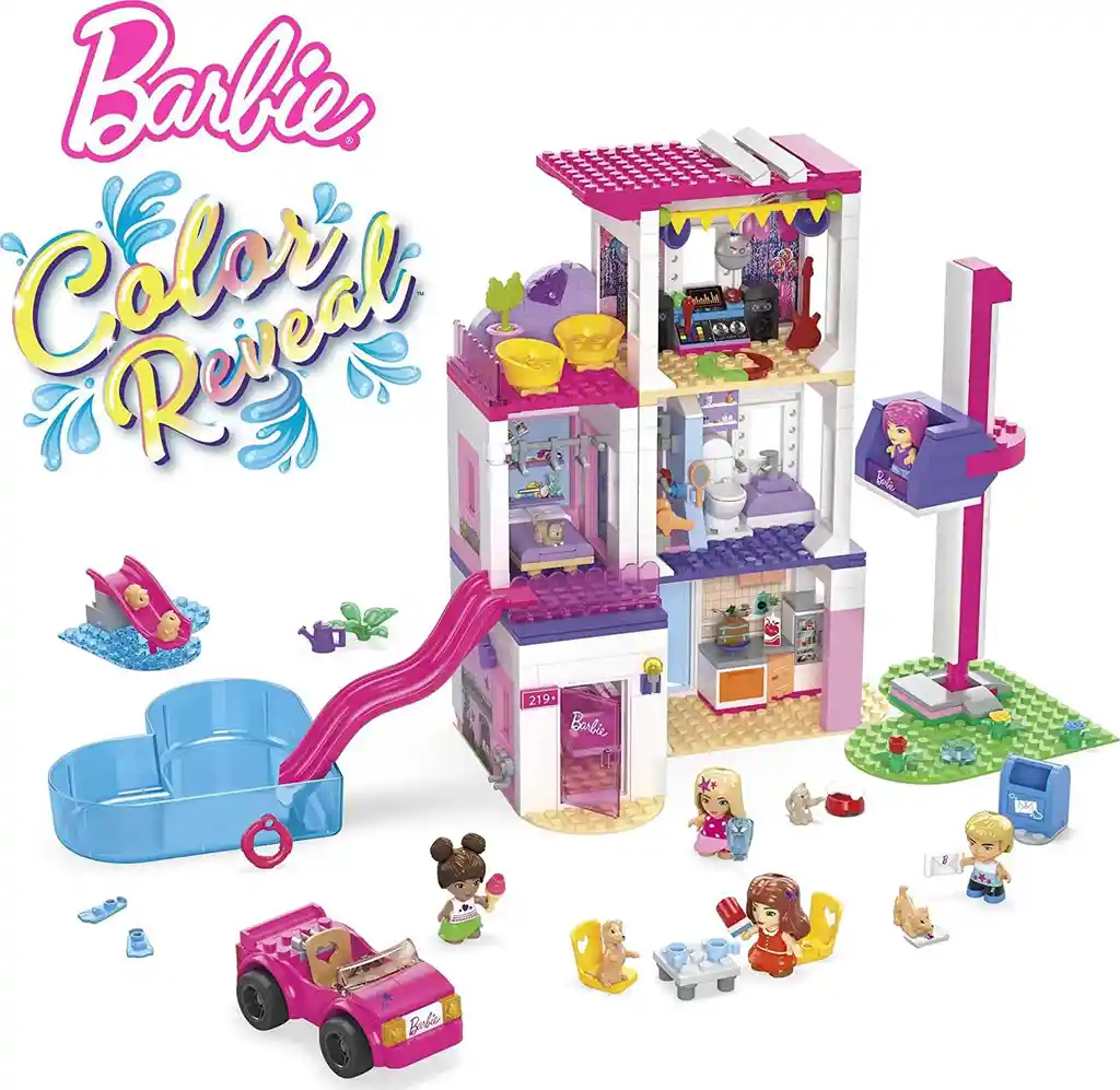 Mega Blocks Barbie Casa Dreamhouse Color Reveal Original