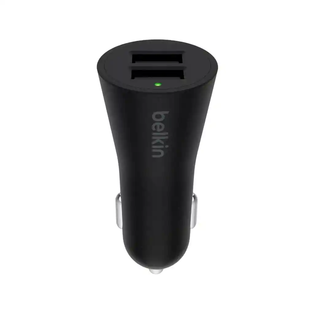 Cargador Carro Belkin 24w / 2 Puertos Usb + Cable Lightning