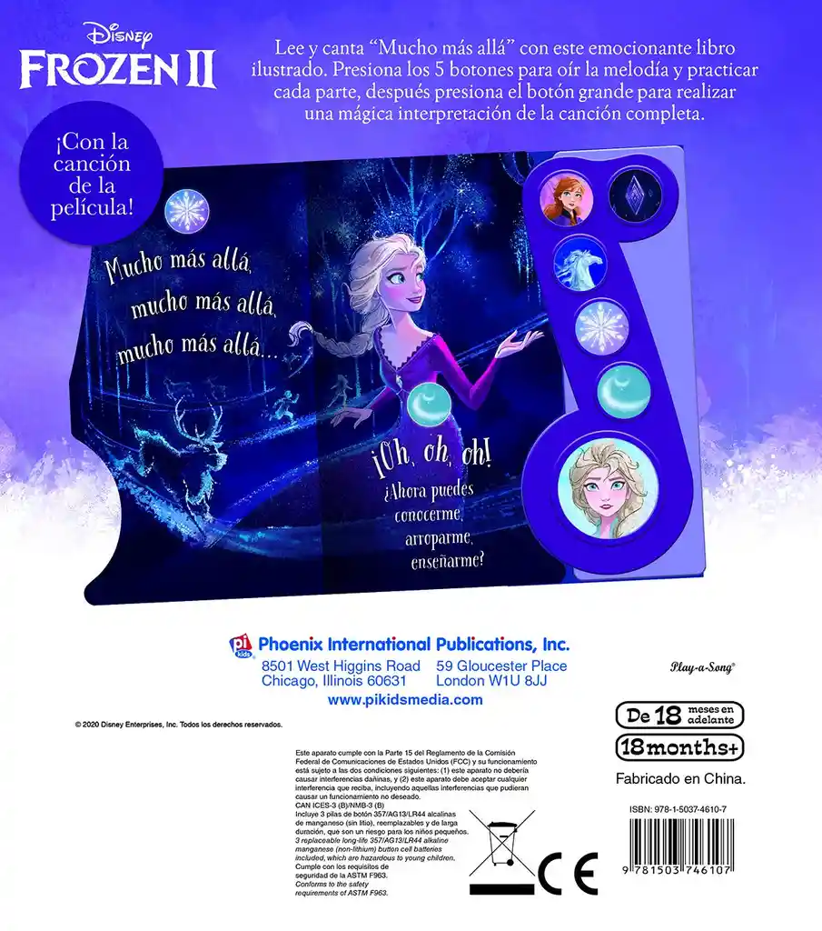 Libro Interactivo Notas Musicales Frozen Il Para Niñas Niños