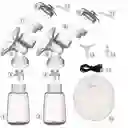  Extractor De Leche Electrico REAL BUBEE + Bolsas De Almacenamiento De Leche Baby Age X 30 