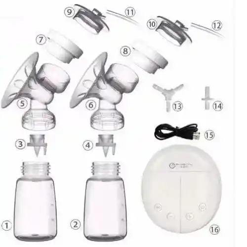  Extractor De Leche Electrico REAL BUBEE + Bolsas De Almacenamiento De Leche Baby Age X 30 