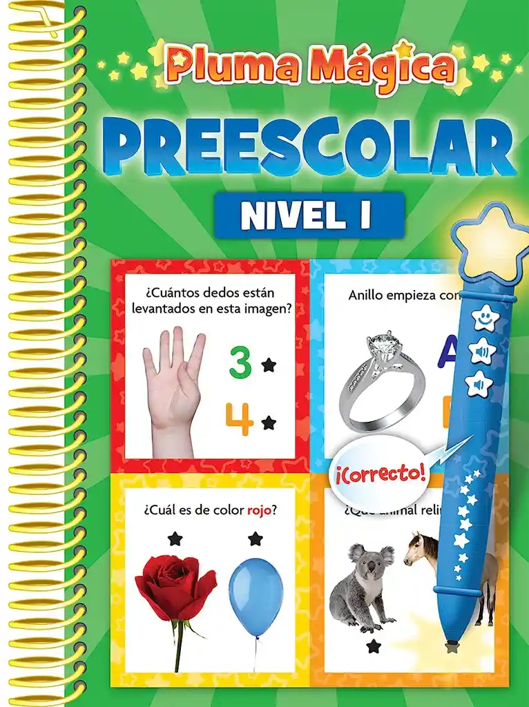 Set De Libros Interactivos Con Lápiz Mágico Para Preescolar