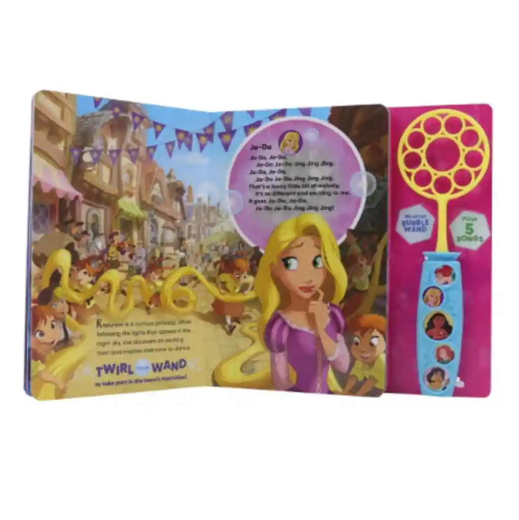 Libro De Canciones Con Varita De Burbujas Princesas Disney