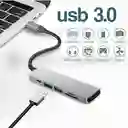 Hub Usb -c 3.0 Adaptador Multipuerto 6 En 1 Para Mac Macbook