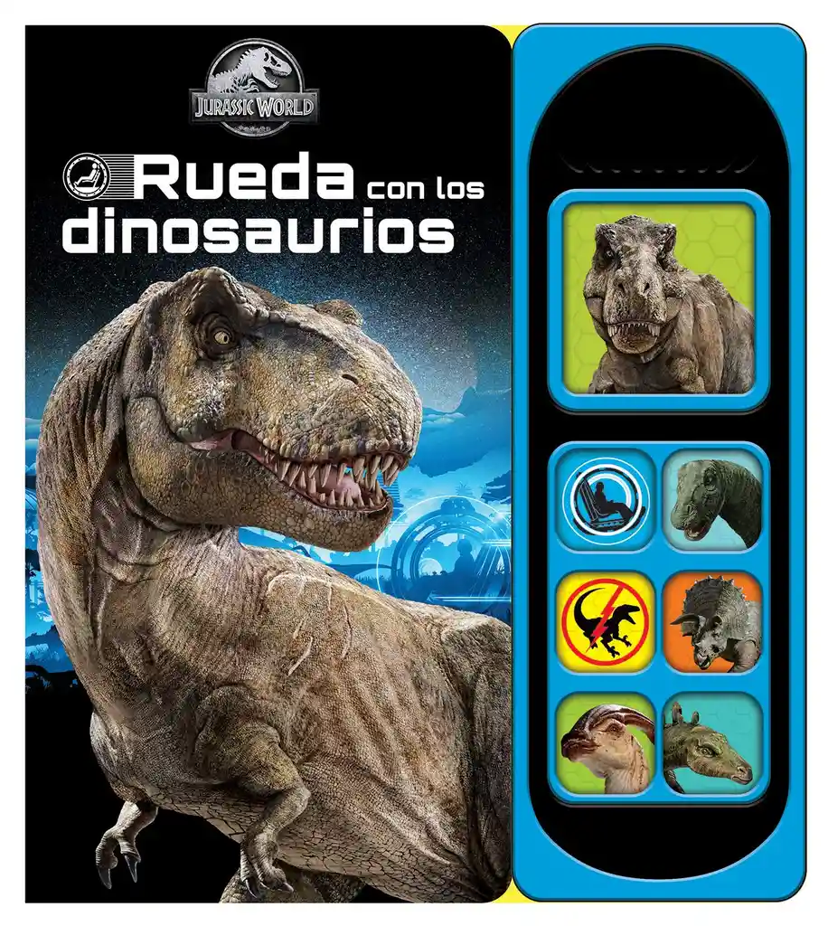 Libro Interactivo Rueda Con Los Dinosaurios Jurassic World