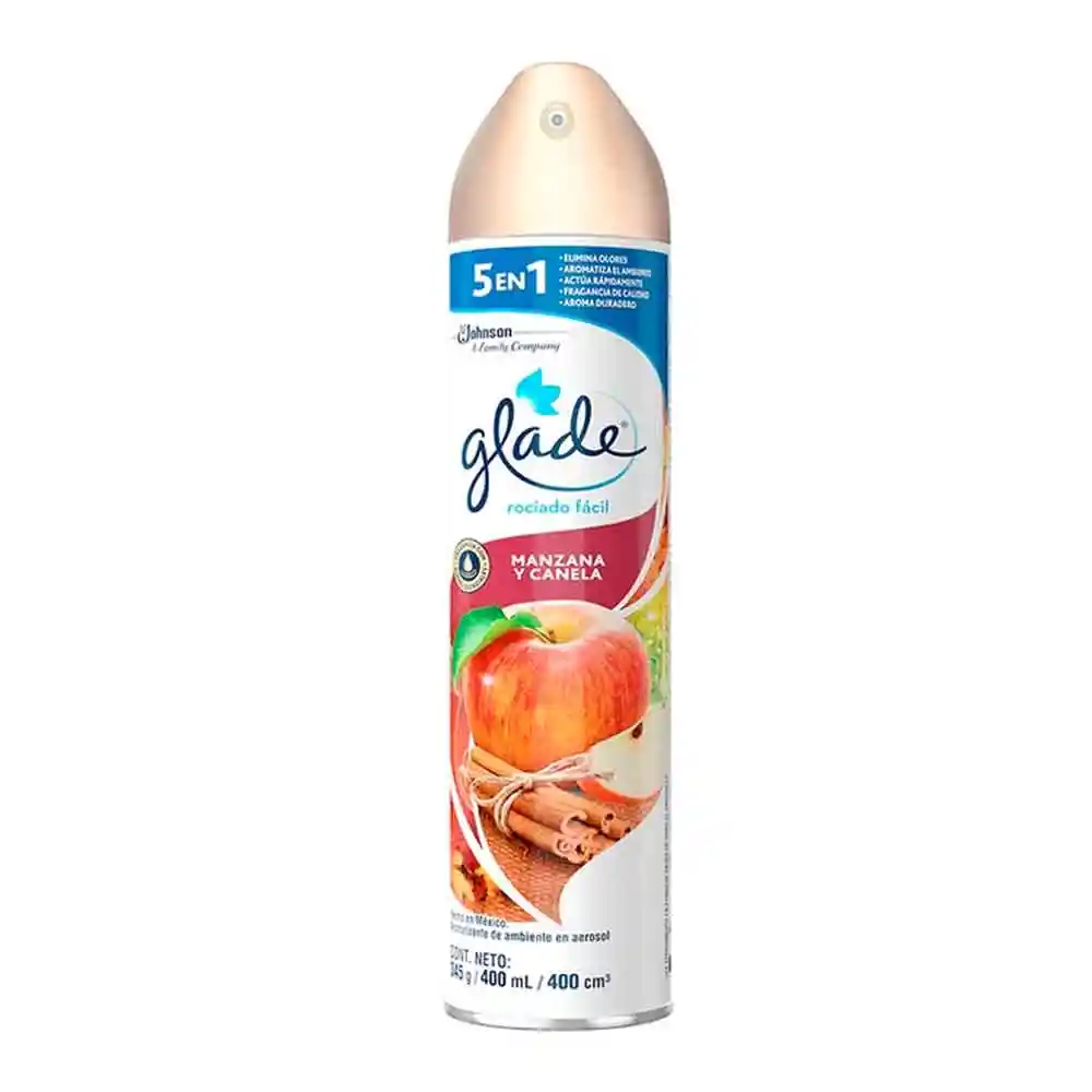 Glade Aerosol Manzana Y Canela X400ml