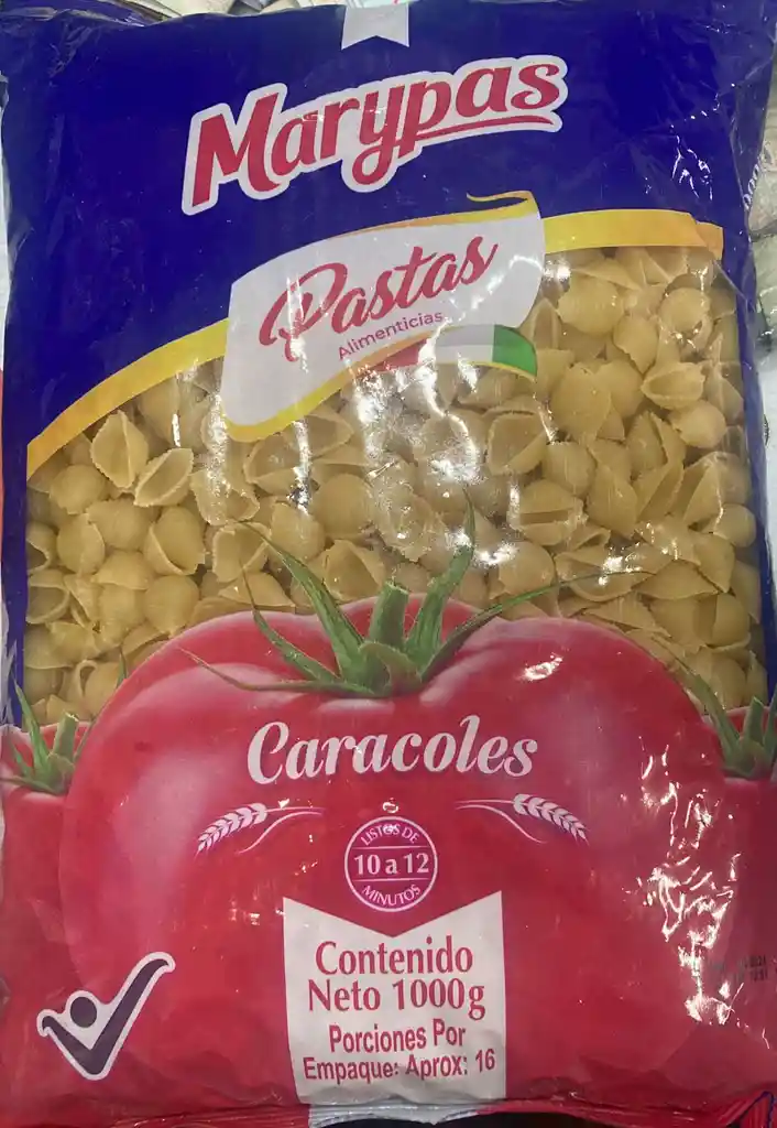 Pasta Marypas Caracoles X 1000g