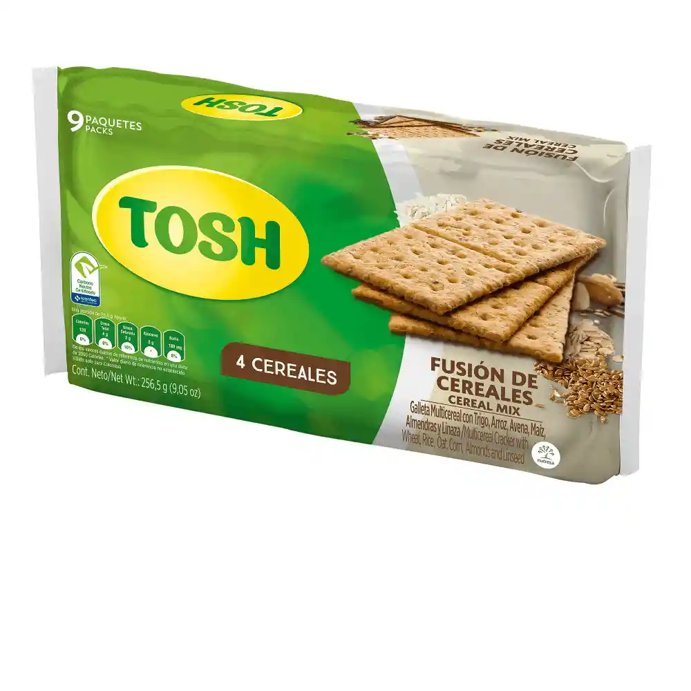 Galleta Tosh Fusion Cereales 25g X9u