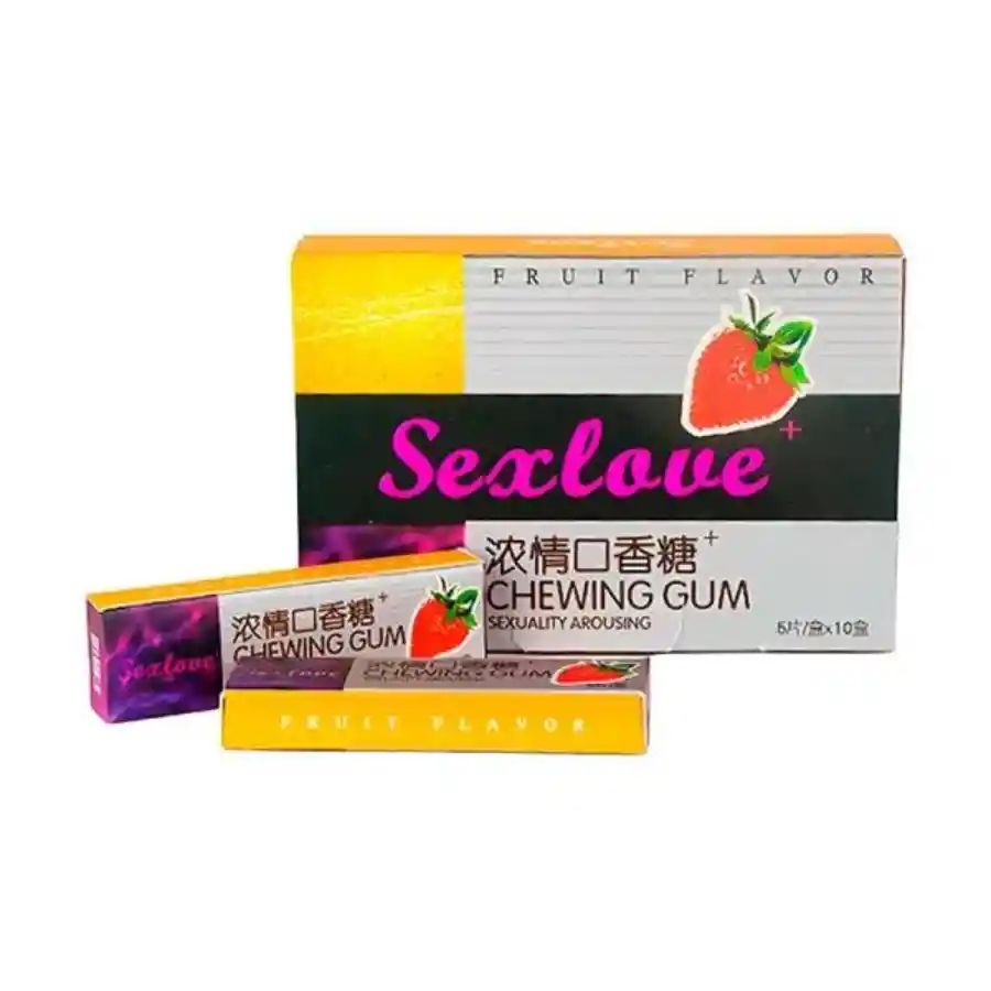 Chicles Excitantes Femeninos X5 Chicles Sex Love Potenciador Sexual