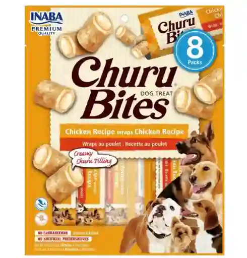 Churu Bites Snack Para Perro Wraps De Pollo X 8und