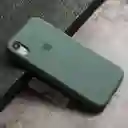 Silicone Case Para Iphone Xs Verde Militar