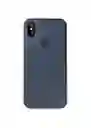 Silicone Case Para Iphone Xs Azul Oscuro