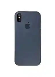 Silicone Case Para Iphone Xs Azul Oscuro