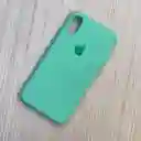 Silicone Case Para Iphone Xs Verde Agua