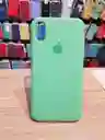 Silicone Case Para Iphone Xs Verde Agua