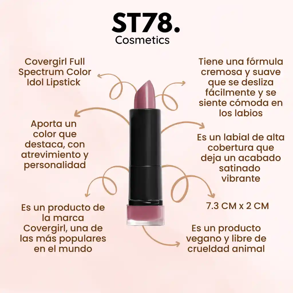 Labial Full Spectrum Covergirl Tono : Fs325 Believe Me